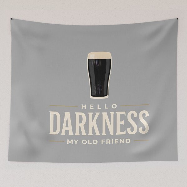 Item preview, Hello Darkness My Old Friend Dark Beer Drinkers & Lovers designed and sold by KathieFaugh.