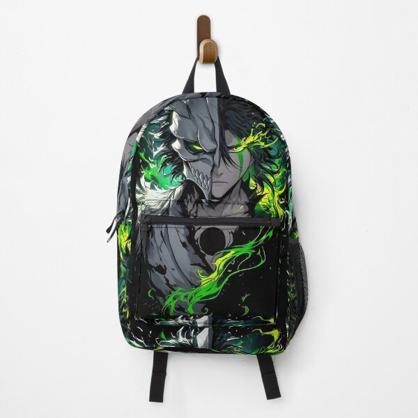 Item preview, Dark Spirit Warrior – Half Mask Anime Demon with Neon Green Energy designed and sold by Dyan4.