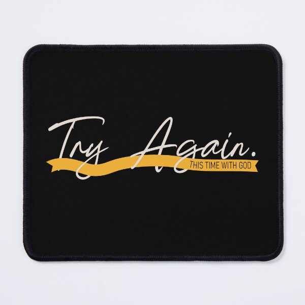Item preview, Try Again This Time with God designed and sold by Verse & Vibes.