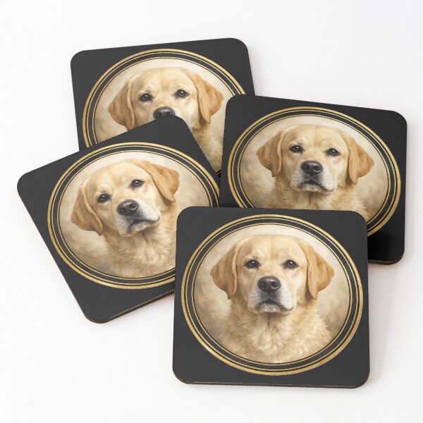 Item preview, Labrador Loyalty – Realistic Dog Circle Art designed and sold by TheJoyfulPen.