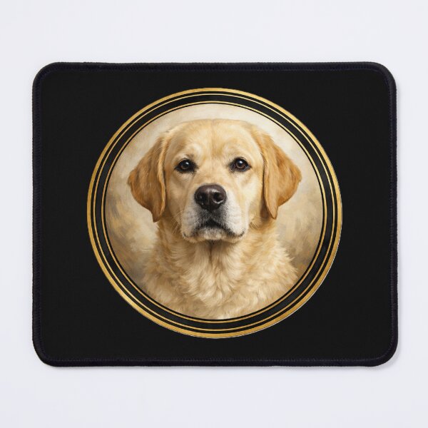 Item preview, Labrador Loyalty – Realistic Dog Circle Art designed and sold by TheJoyfulPen.