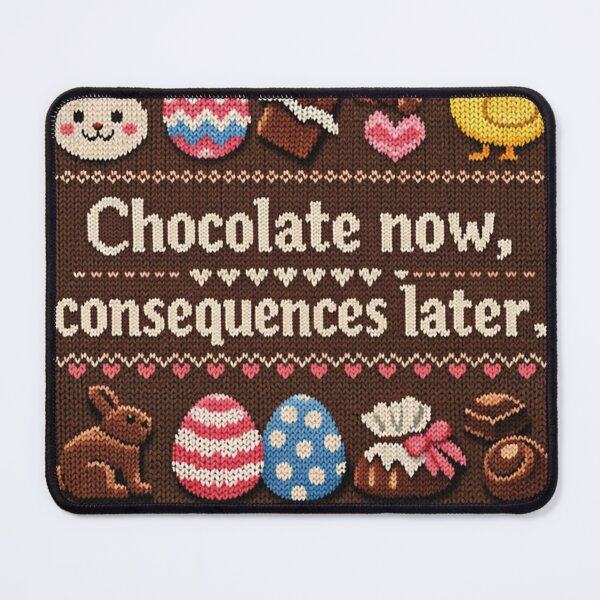 Item preview, Chocolate now consequences later funny chocolate saying designed and sold by Mauswohn.