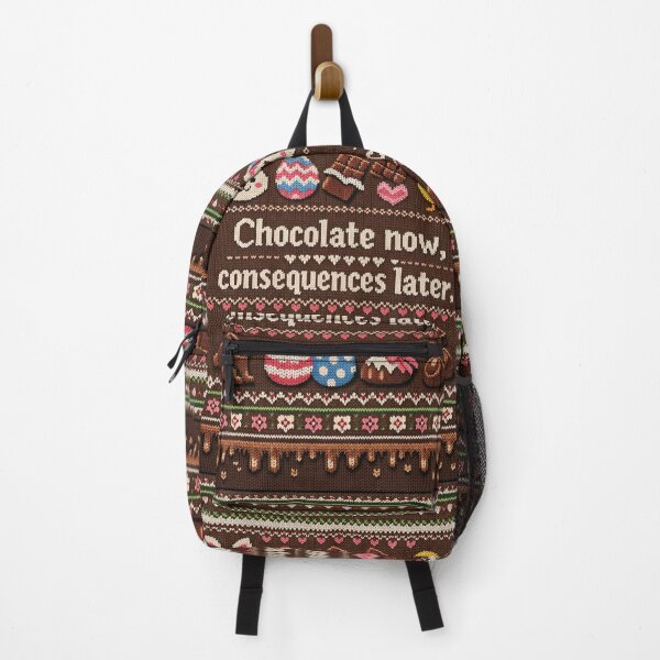 Item preview, Chocolate now consequences later funny chocolate saying designed and sold by Mauswohn.