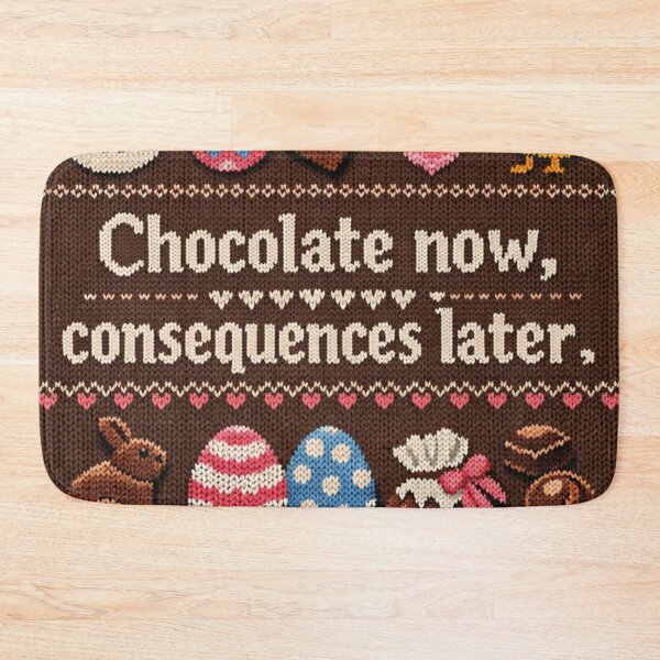 Item preview, Chocolate now consequences later funny chocolate saying designed and sold by Mauswohn.