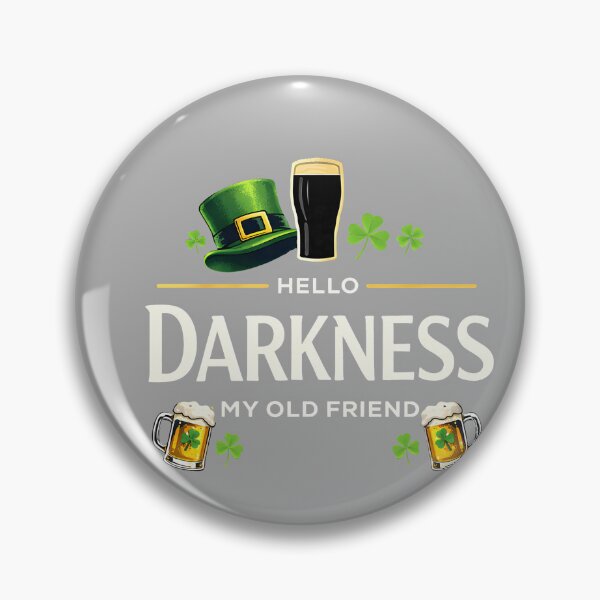 Item preview, Hello Darkness My Old Friend Funny Irish Shamrock Beer designed and sold by KathieFaugh.