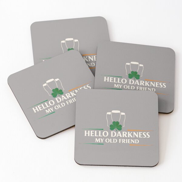 Item preview, Hello Darkness My Old Friend Irish Drinking St Patricks Day designed and sold by KathieFaugh.