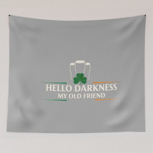 Item preview, Hello Darkness My Old Friend Irish Drinking St Patricks Day designed and sold by KathieFaugh.