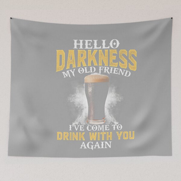 Item preview, Hello Darkness My Old Friend I've Come to Drink with You designed and sold by KathieFaugh.