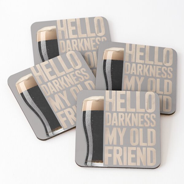 Item preview, Hello Darkness My Old Friend Stout Beer Lover designed and sold by KathieFaugh.