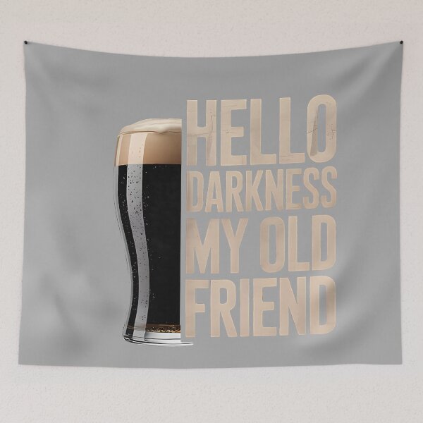 Item preview, Hello Darkness My Old Friend Stout Beer Lover designed and sold by KathieFaugh.