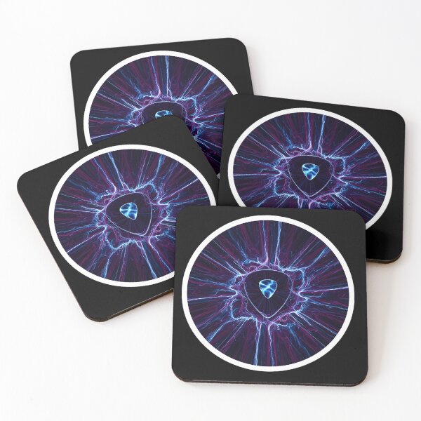 Item preview, Electric Pulse – Neon Guitar Pick Energy Burst designed and sold by CrimsonChords.