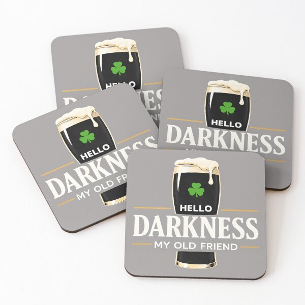 Item preview, Hello Darkness My Old Friend Dark Beer Drinkers & Lovers designed and sold by KathieFaugh.
