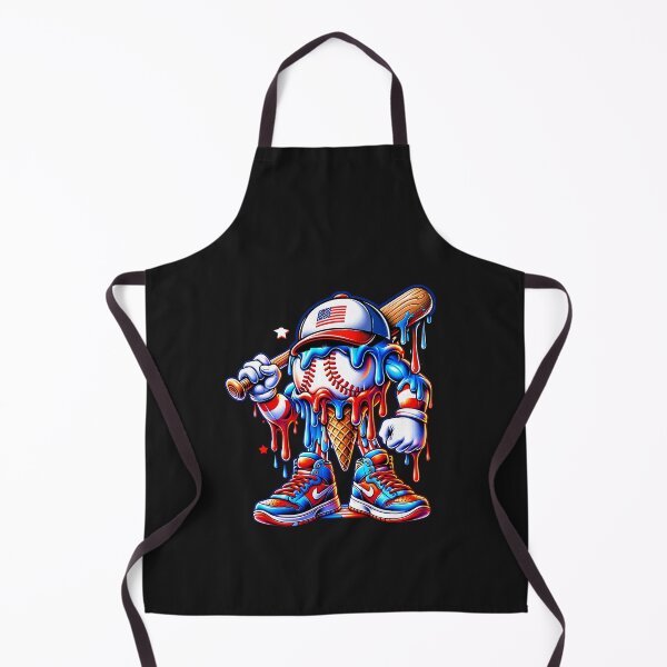 Item preview, 4th of July Red White and Blue Baseball Ice Cream Drip Boys  designed and sold by FrankIsabel.