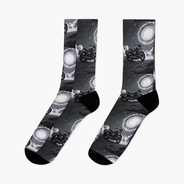 Item preview, Cosmic Ride – Retro Motorcycle in a Surreal Galaxy" designed and sold by Dogandesighn.