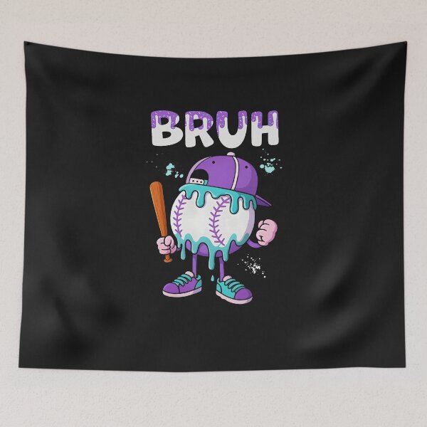 Item preview, Baseball Ice Cream Drip Youth Bruh Baseball for Girls & Boys  designed and sold by FrankIsabel.