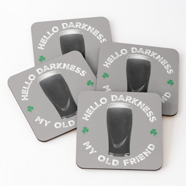 Item preview, Hello Darkness My Old Friend, Funny St Patrick's Day Stout designed and sold by KathieFaugh.