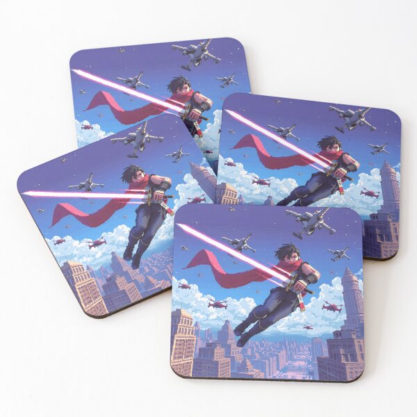 Item preview, Strider Hiryu Plasma Slash - Retro Arcade Pixel Art Print designed and sold by ThePixelArchive.