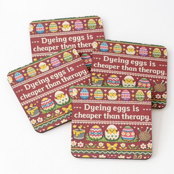 Item preview, Dyeing eggs is cheaper than therapy (saying) designed and sold by Mauswohn.