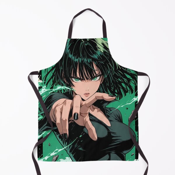 Item preview, Emerald Psychic Warrior – Dark Anime Power Girl with Green Energy designed and sold by Dyan4.