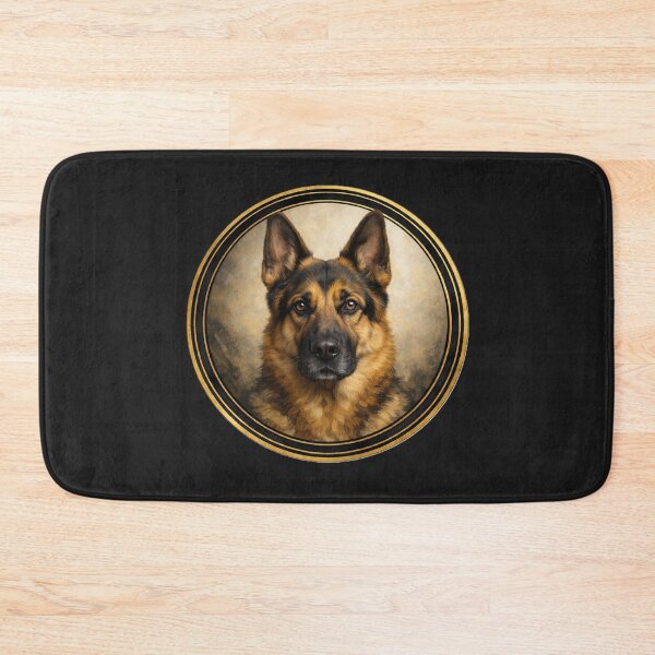 Item preview, German Shepherd Resolve – Powerful Dog Circle Art designed and sold by TheJoyfulPen.