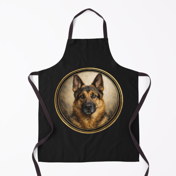 Item preview, German Shepherd Resolve – Powerful Dog Circle Art designed and sold by TheJoyfulPen.