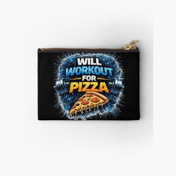 Item preview, Will Workout For Pizza Funny Gym Motivation Design designed and sold by Wolf Garage.