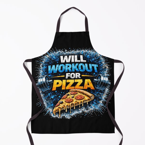 Item preview, Will Workout For Pizza Funny Gym Motivation Design designed and sold by Wolf Garage.