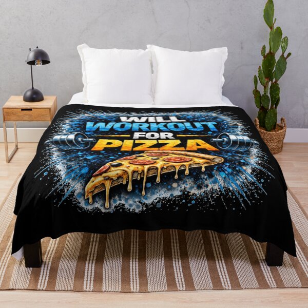 Item preview, Will Workout For Pizza Funny Gym Motivation Design designed and sold by Wolf Garage.
