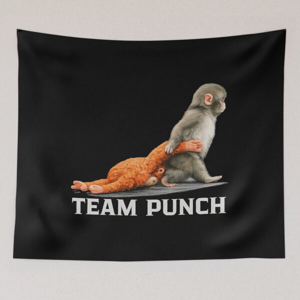 Item preview, Team Punch, Punch the monkey - Baby Monkey Holding Plush Toy, Monkey Punch  designed and sold by MD-Over.