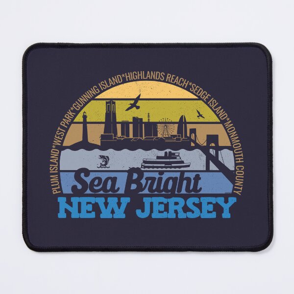 Item preview, Sea Bright New Jersey Sunset Retro Vintage Local Pride Logo designed and sold by CRHPOD20.