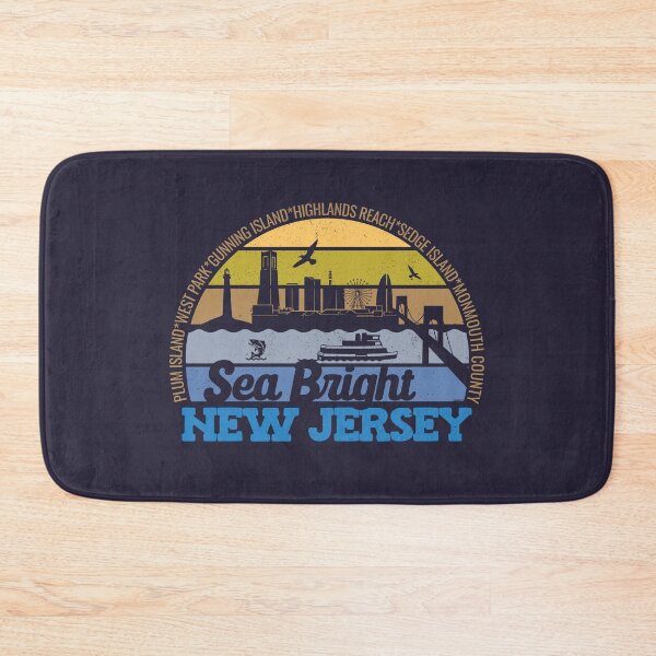 Item preview, Sea Bright New Jersey Sunset Retro Vintage Local Pride Logo designed and sold by CRHPOD20.