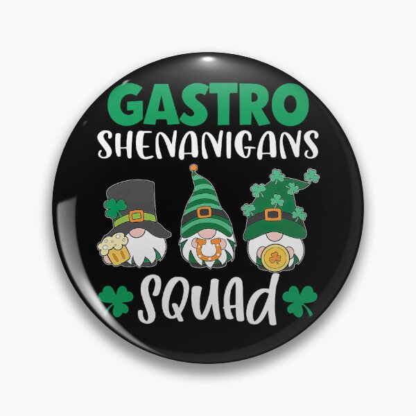 Item preview, Gnome Gastro Shenanigans Squad Nurse St Patricks Day Nursing designed and sold by laurelrhodes.