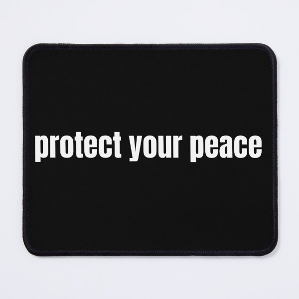 Item preview, Protect Your Peace - minimalist quote designed and sold by BoldTypeGoods.