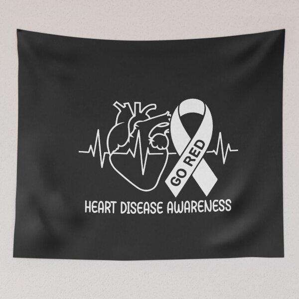 Item preview, Go Red Heart Disease Awareness February Red Ribbon Month  designed and sold by FrankIsabel.