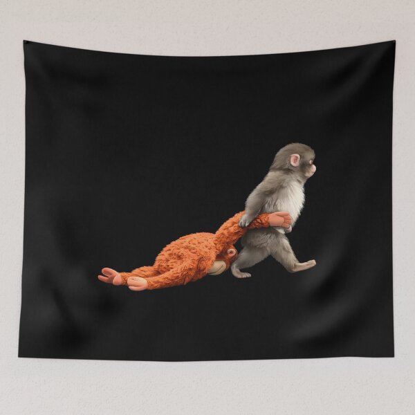 Item preview, Team Punch, Punch the monkey - Baby Monkey Holding Plush Toy, Monkey Punch  designed and sold by MD-Over.