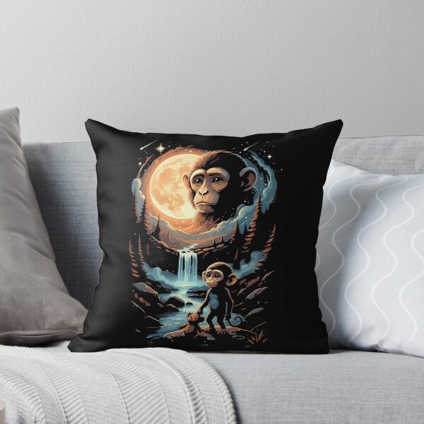 Item preview, Punch The Baby Monkey Looks at His Mother in The Moon Night designed and sold by susannenovak.