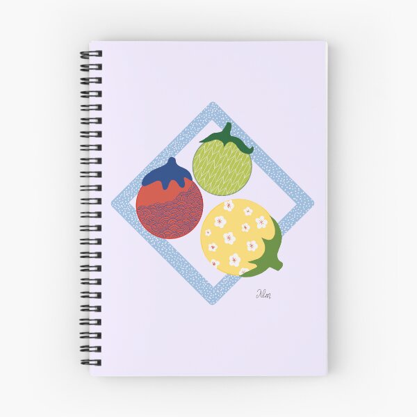 Item preview, Mini Tomato Illustration with Japanese‑Inspired Patterns designed and sold by WildPaletteMM.