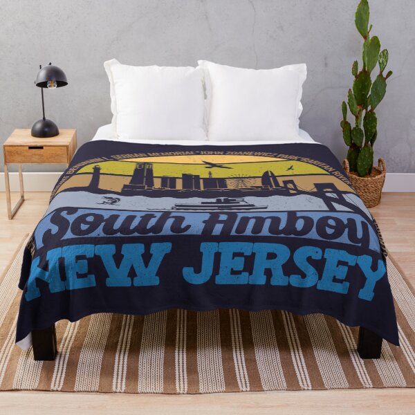 Item preview, South Amboy New Jersey Sunset Retro Vintage Local Pride Logo designed and sold by CRHPOD20.