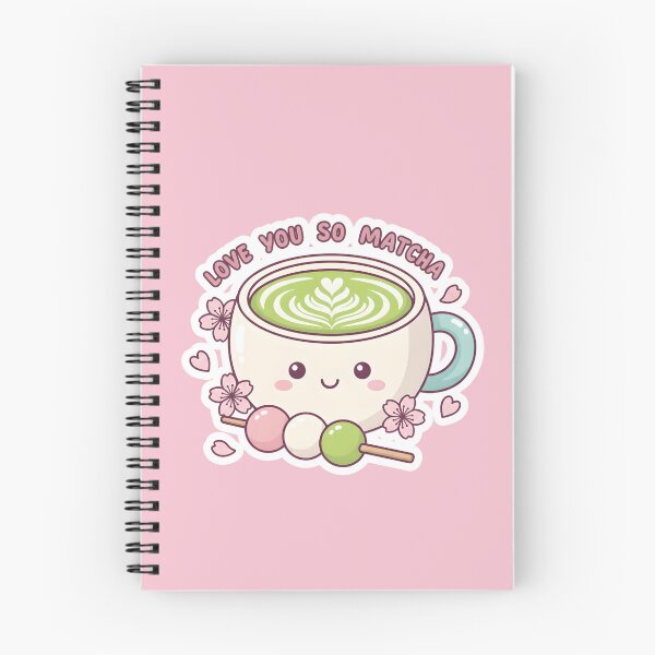 Item preview, Love You So Matcha – Kawaii Matcha Latte Cherry Blossom Cute Pun designed and sold by GiftsCreek.