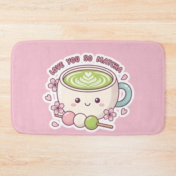 Item preview, Love You So Matcha – Kawaii Matcha Latte Cherry Blossom Cute Pun designed and sold by GiftsCreek.