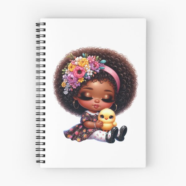 Item preview, Easter Black Chibi Baby, Easter African American Chibi Doll, Spring Chibi Baby Girl. designed and sold by gabrielakrall.