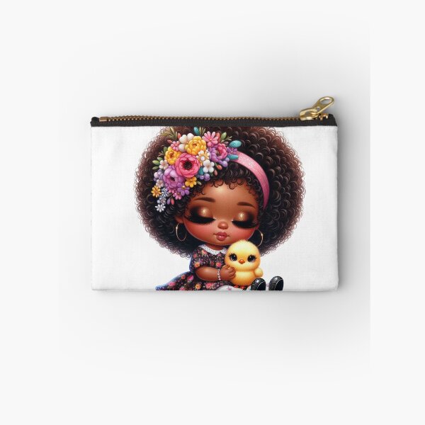 Item preview, Easter Black Chibi Baby, Easter African American Chibi Doll, Spring Chibi Baby Girl. designed and sold by gabrielakrall.