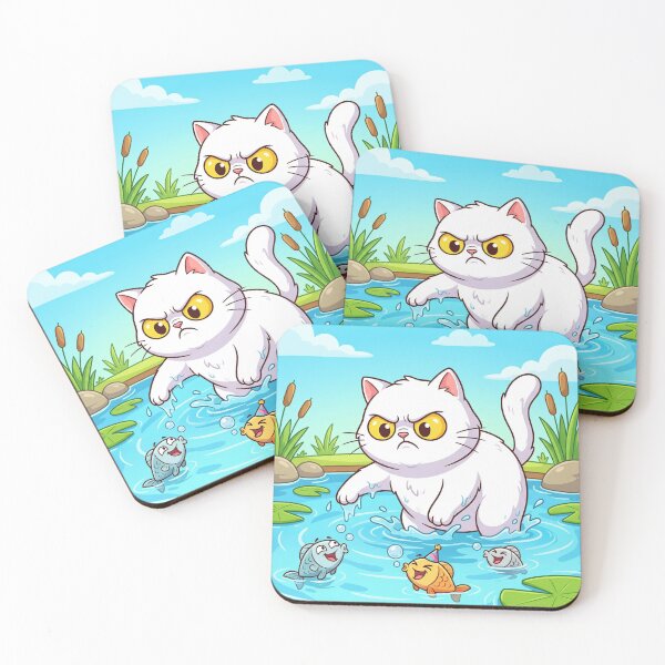 Item preview, Splashy Cat designed and sold by OffBeatLab.