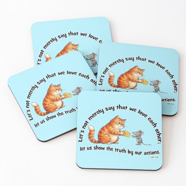 Item preview, Love In Action - Cat and Mouse designed and sold by Lion and Lamb Design.