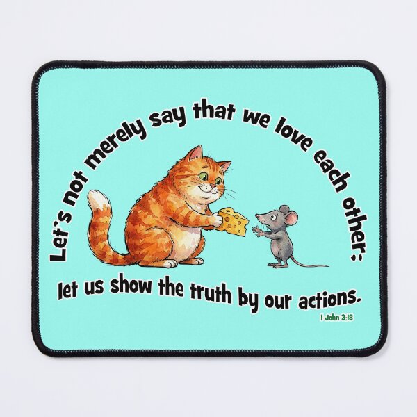 Item preview, Love In Action - Cat and Mouse designed and sold by Lion and Lamb Design.