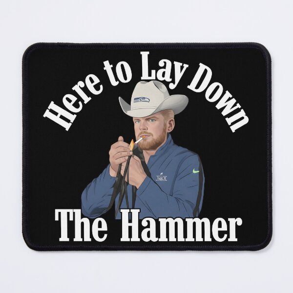 Item preview, Sam Darnold Here To Lay Down The Hammer Football designed and sold by JacquelinePerki.