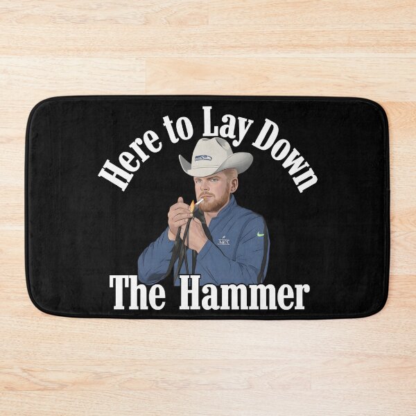 Item preview, Sam Darnold Here To Lay Down The Hammer Football designed and sold by JacquelinePerki.