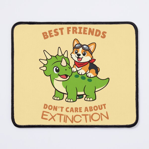 Item preview, Corgi Riding Styracosaurus – Best Friends Don't Care About Extinction Funny Dinosaur Dog Design designed and sold by ThatDoggoArtist.