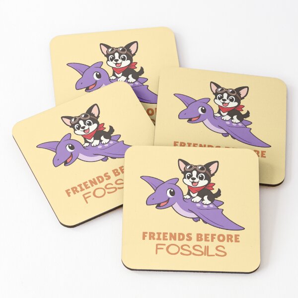Item preview, Chihuahua Riding Pterosaur – Friends Before Fossils Funny Dinosaur Dog Design designed and sold by ThatDoggoArtist.