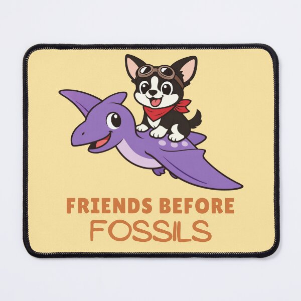 Item preview, Chihuahua Riding Pterosaur – Friends Before Fossils Funny Dinosaur Dog Design designed and sold by ThatDoggoArtist.